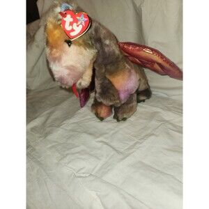 Ty Beanie Buddy Large  SCORCH THE DRAGON 💜 14" Stuffed Plush NEW MWMT'S